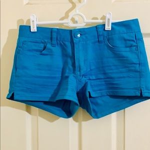 Bright teal/blue Juniors Jean Shorts
